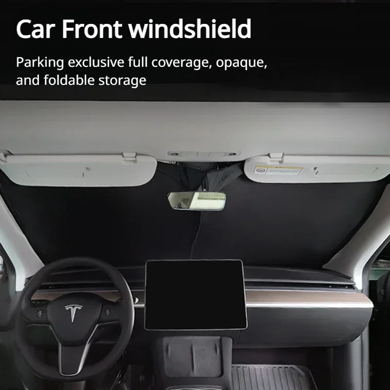 

Автомобильный солнцезащитный козырек для Tesla Model 3 Y, солнцезащитный козырек на лобовое стекло, защита переднего бокового окна, теплоизоляция, конфиденциальность, слепая затенение