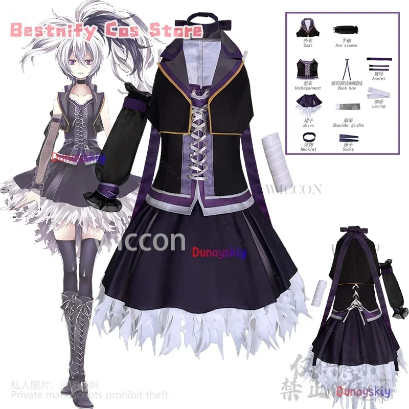 

CosplayAnime Virtual YouTuber Cosplay Flower V3 Costumes Dress Purple Lolita For Girls Woman Halloween Christmas Party Customize