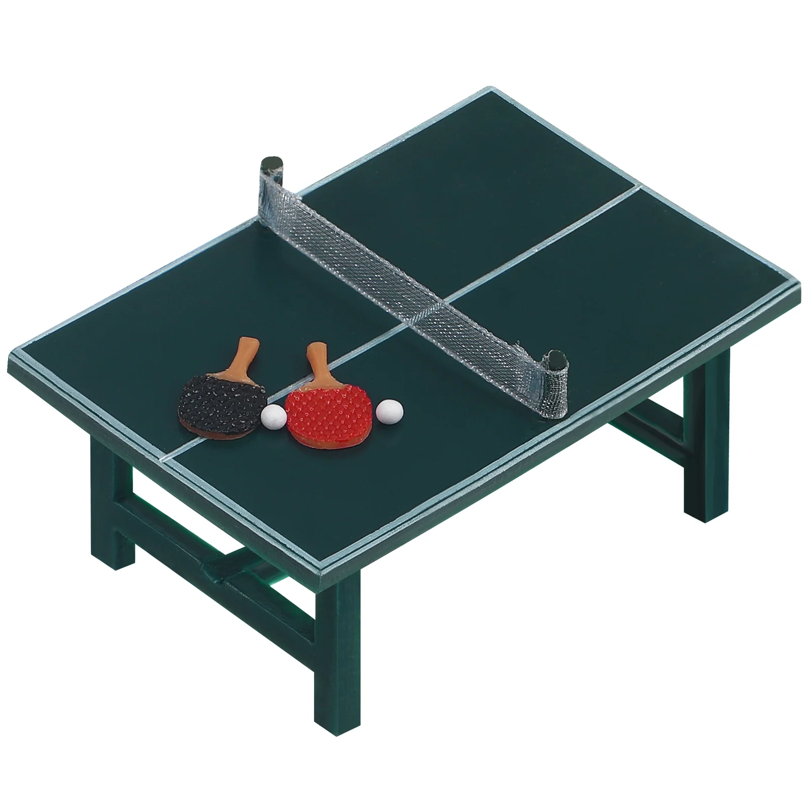 

Mini Pong Table Decorative Effect Miniature Model Tennis Furniture Toy Creative Simulation Resin Ornament Decoration