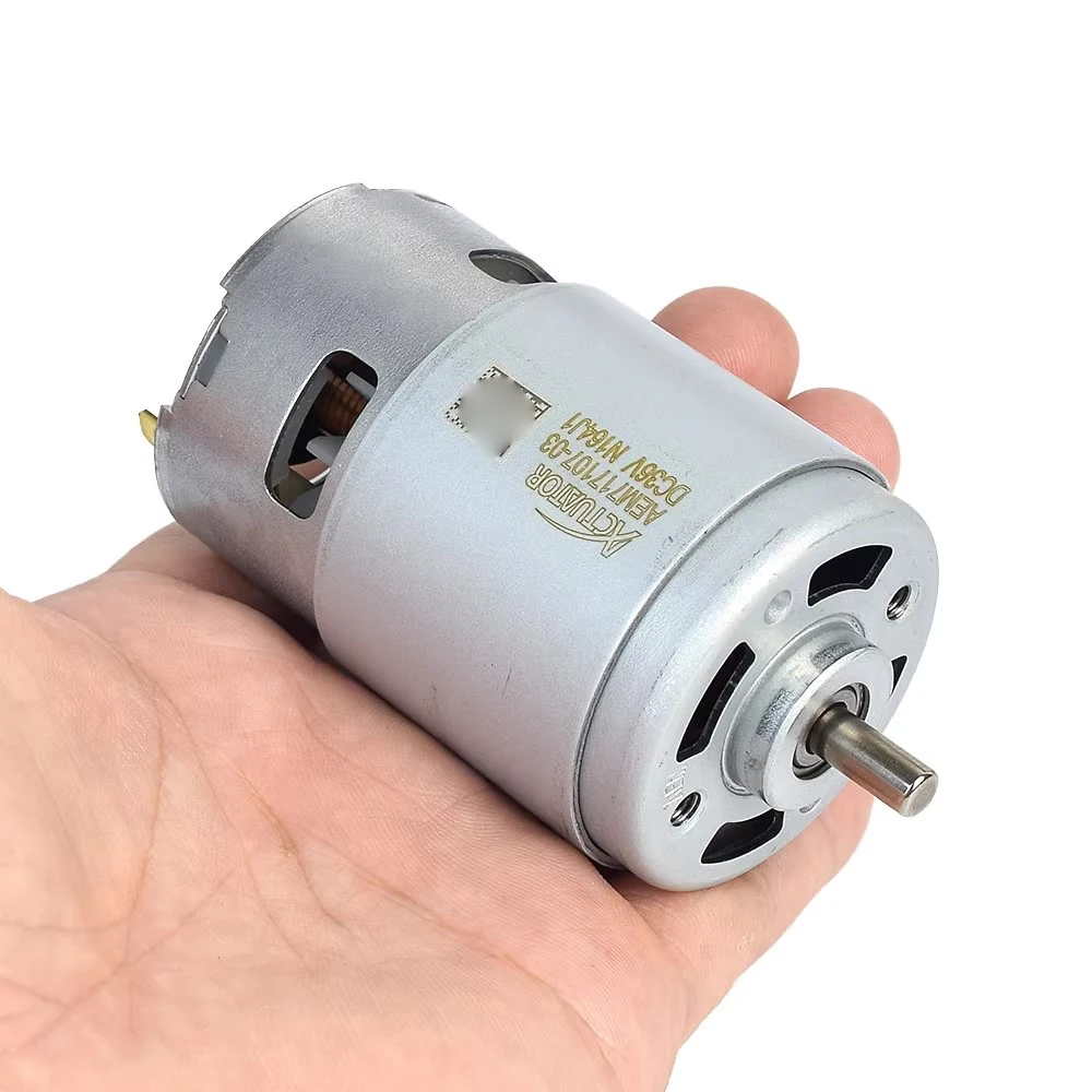 

DC224V-36V 20400rpm RS-775 High speed high torque front ball bearing motor