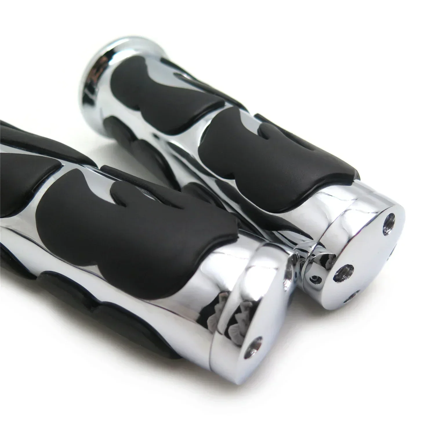 Custom Flame Hand Grip for Universal Motorcycle with 1