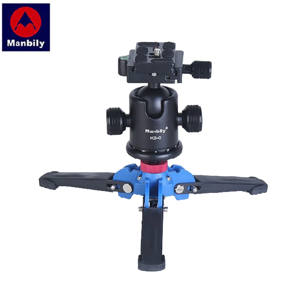 Manbily M-2 Mini Tabletop Tripod Monopod Stand Base Support for Video Monopod DSLR Camera Tripod Head Cellphone with 3/8\