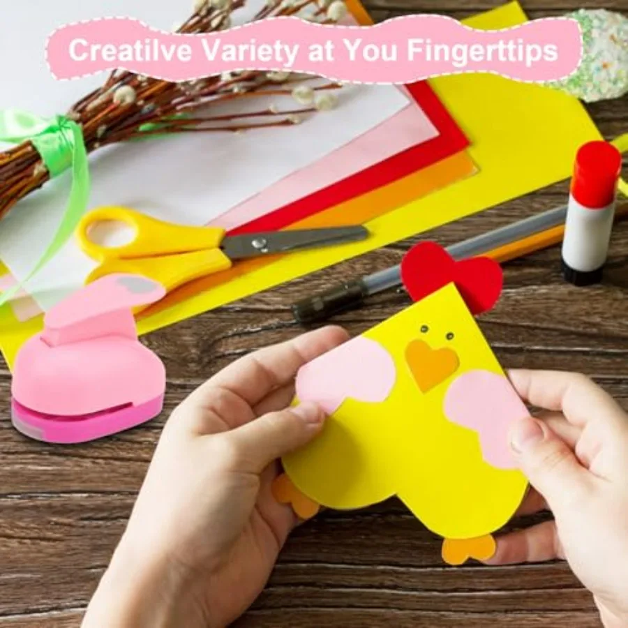 3PCS Paper Punches for Crafting HeartShaped Hole Punch Tool for Perfect for Scrapbook Photo Decoration Wedding Day Greeting Car