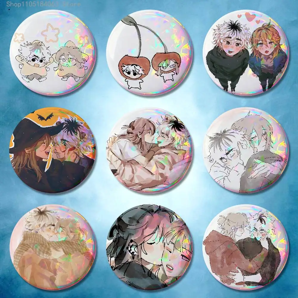 

Cherry Crush Badges 25 32 44 58 75 mm Round Cosplay Pin Bag Decor Fans Collect Friends Gifts Brooch Souvenir