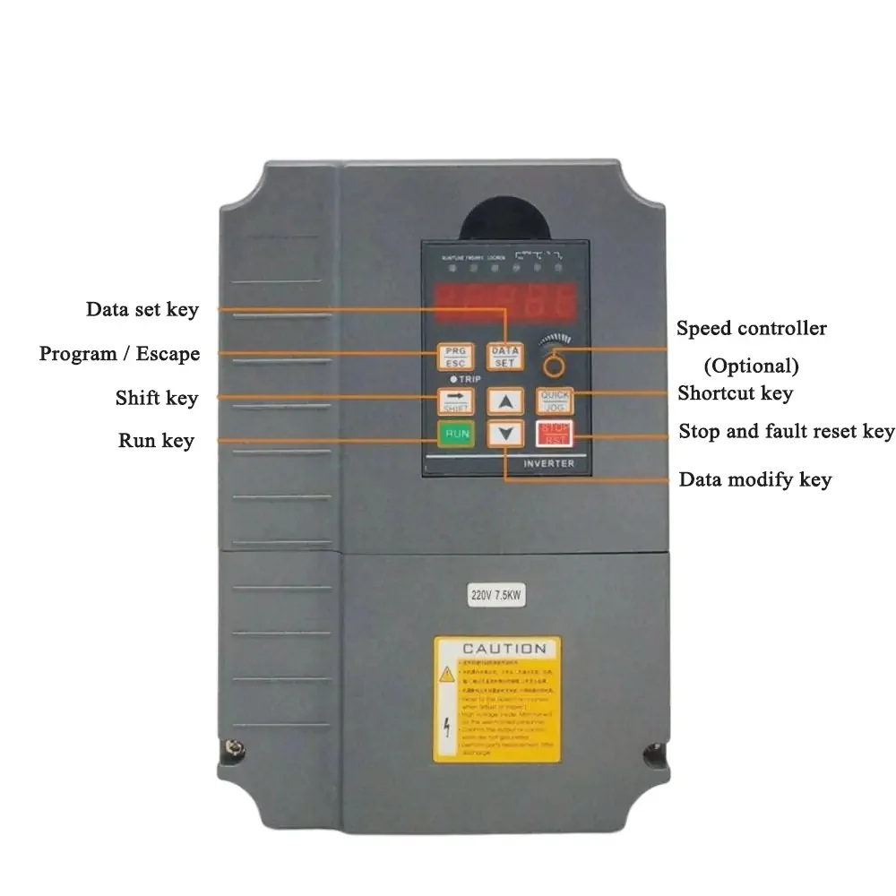 Huanyang 0,75 kW 1,5kW 2,2 kW 3,0 kW 4,0 kW 5,5 kW 7,5 kW 110 220V 380V napęd AC falownik przetwornica częstotliwości VFD