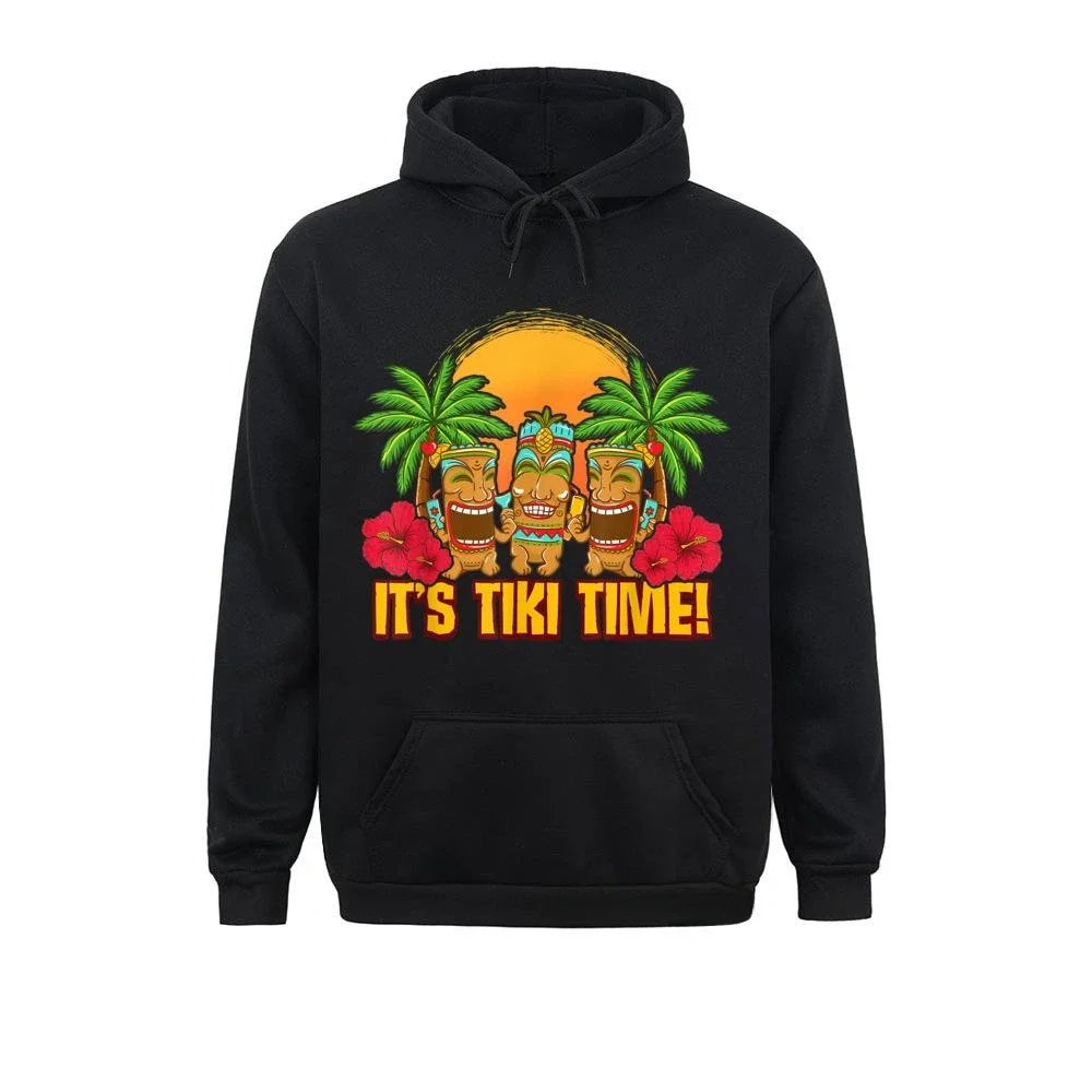 D NEW YEAR DAY Clothes Man Sweatshirts Tiki Polynesian Hawaiian Beach Vacation Funny Gift Hoodie Hoodies