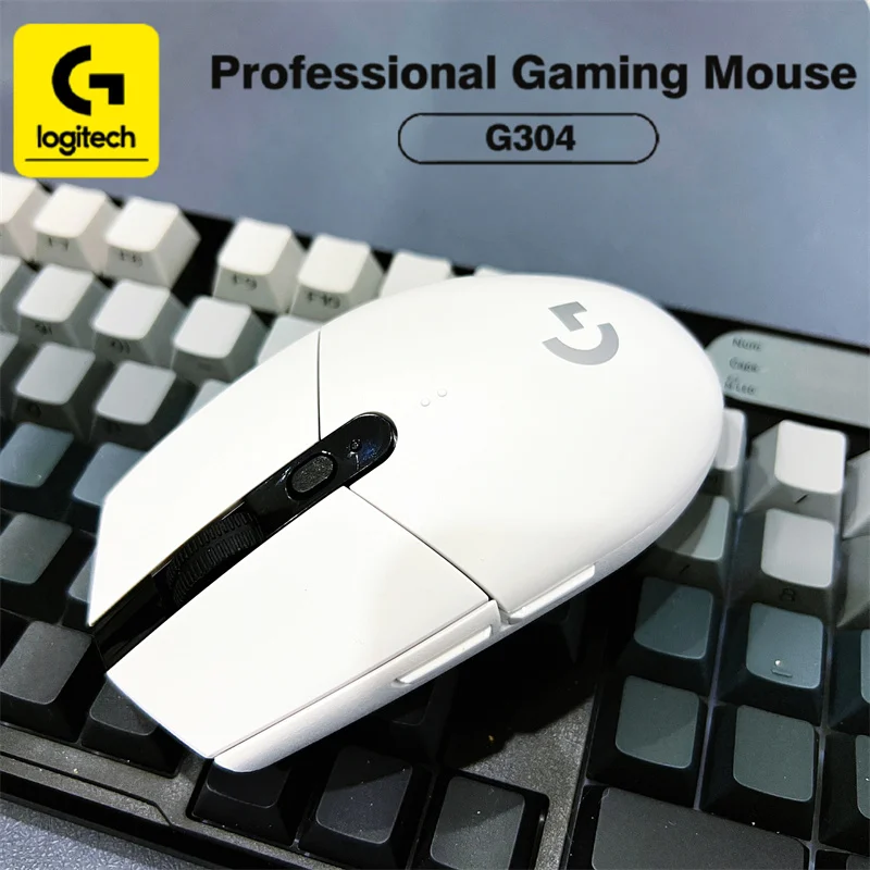 

The Logitech G304 wireless mouse features a Hero sensor, 12000 DPI, long battery life, and is suitable for office work