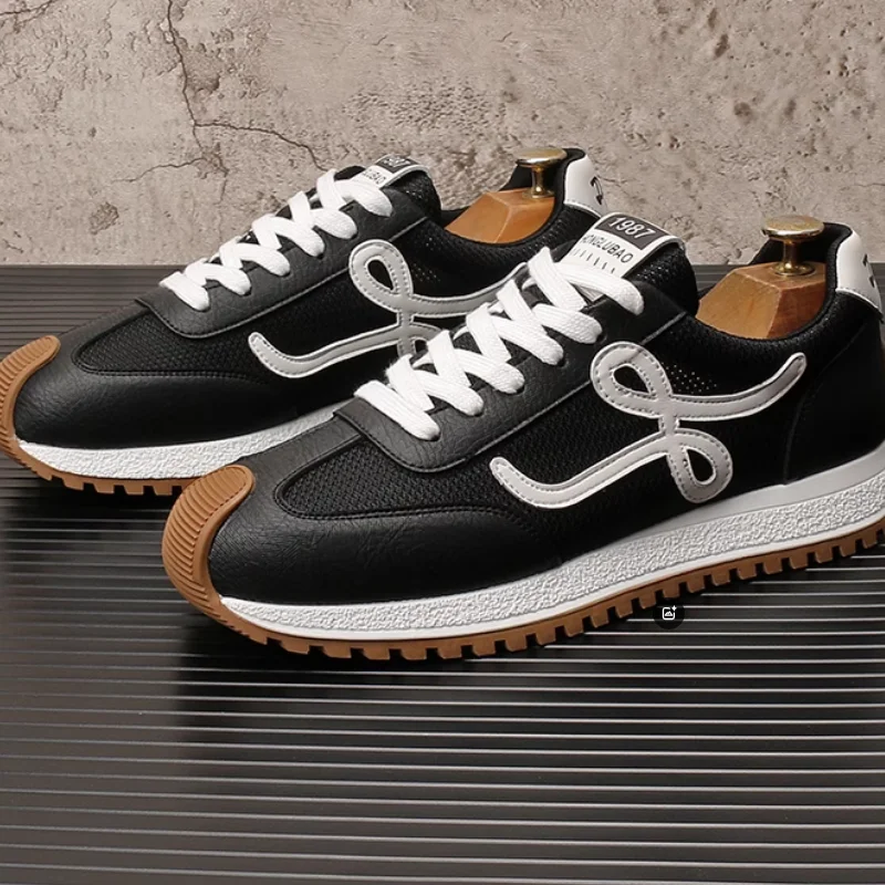 

Summer breathable mesh sports casual shoes Forrest Gump men's new style simple and versatile thick-soled dad shoes