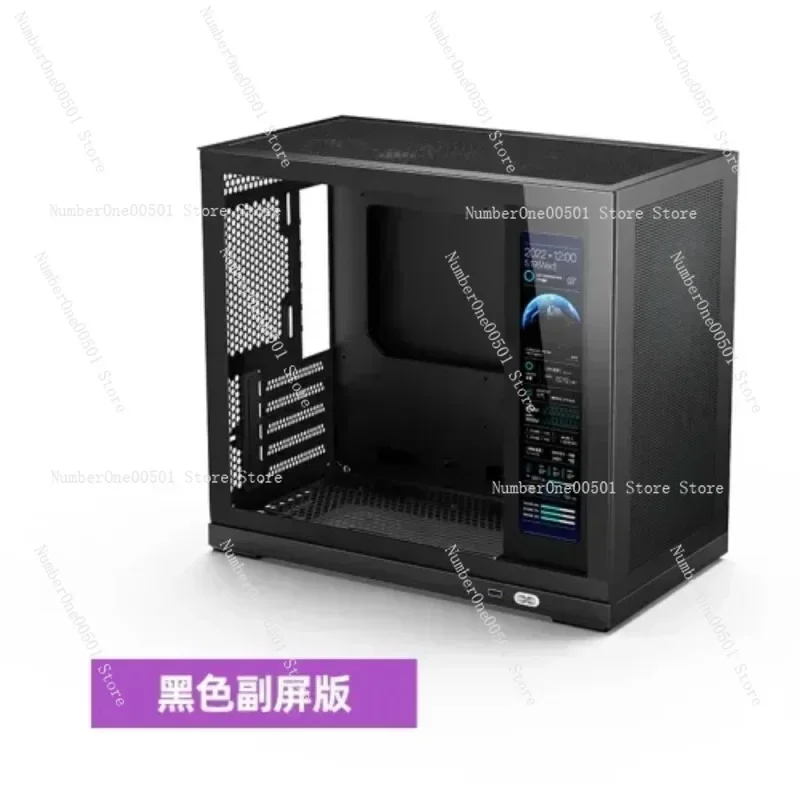2024 nuevo G500 MATX chasis de PC portátil con Panel lateral de vidrio templado tipo C 240mm soporte de radiador pantalla secundaria