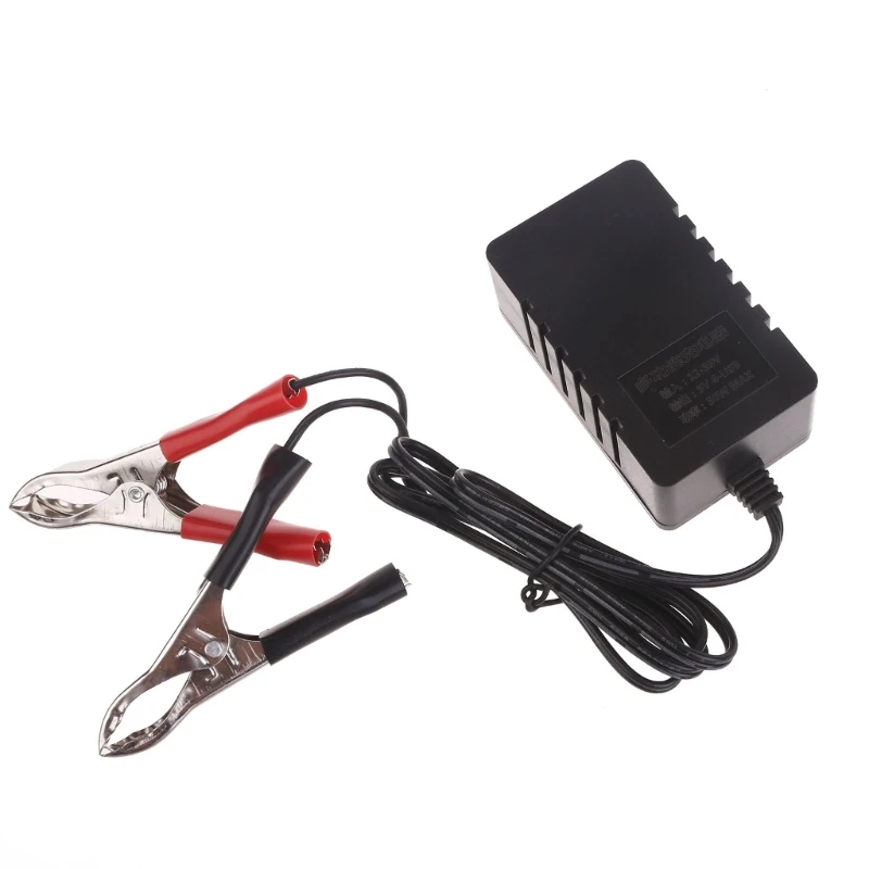 Power Adapter with Battery Clip 12V Vehicle USB Charger for Cellphone 4 Ports Automatically Identify Shunt Charging