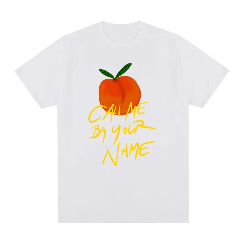 Call Me by Your Name CMBYN Peach T-shirt Italy Timothee Chalamet Cotton Men T shirt New TEE TSHIRT Short Sleeve Summer Graphic
