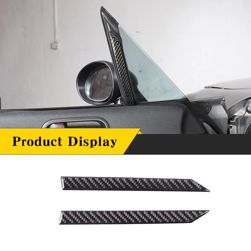 

For Mazda MX-5 2009-2014 Real Carbon Fiber (Soft) Auto A-pillar Trim in the Window Sticker Car Interior Modification Accessories