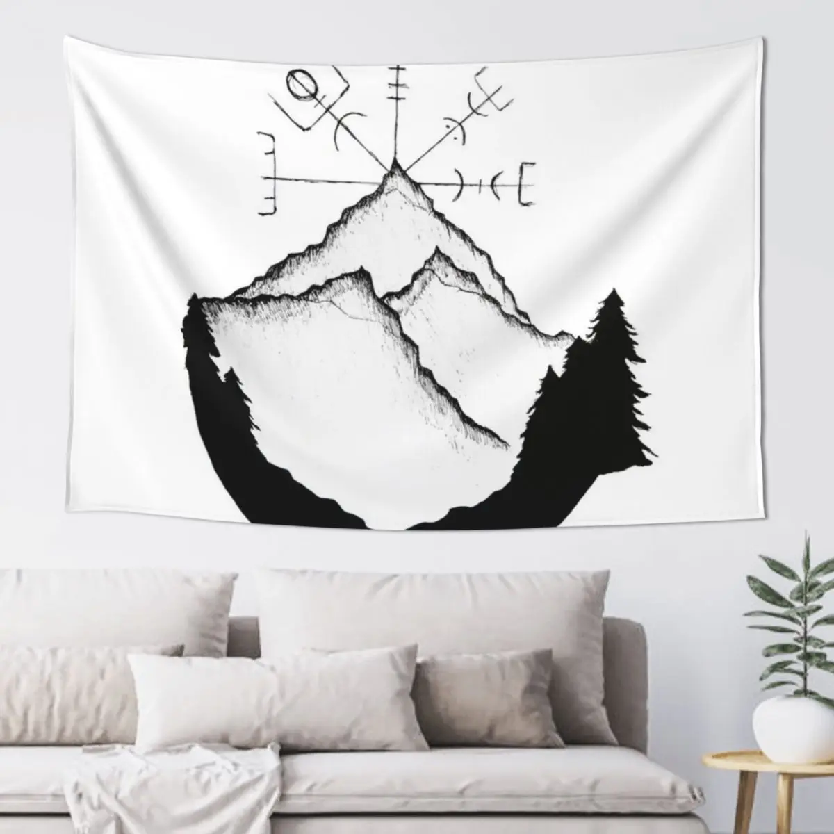 

Mountain Compass Tapestry Wallpapers Home Decor Korean Room Decor Room Decoration Accessories Decorative Wall Murals Tapestry