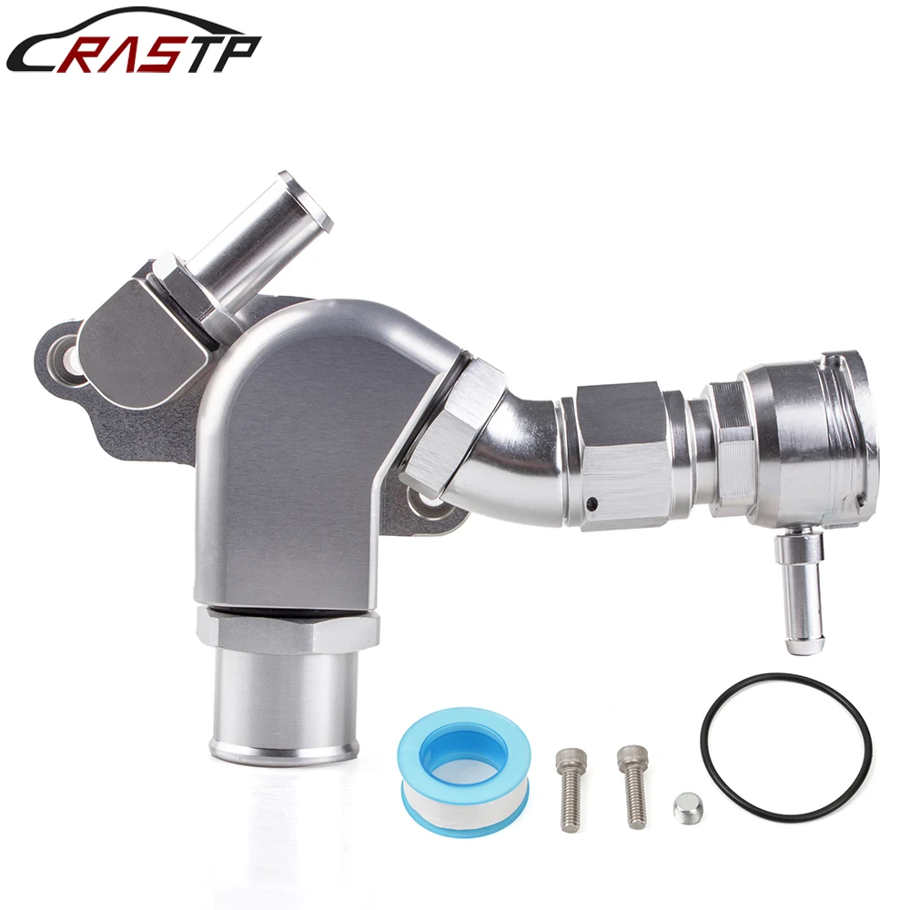 

RASTP-Aluminum K Series Silver Upper Coolant Housing W/ Filler & 1.25" Hose Fitting For Honda K20A/2/3 K20Z1 RS-SFN133