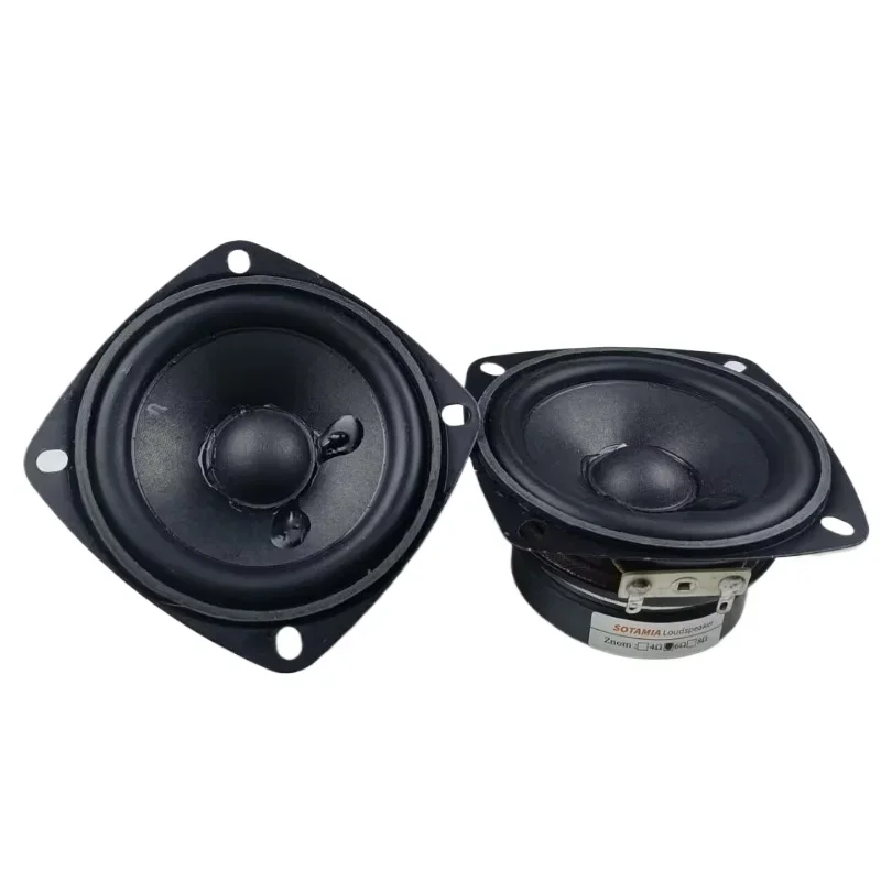SOTAMIA 2Pcs 3 Inch Full Range Speaker 6 Ohm 10W HiFi Music Home Audio Power Loudspeaker DIY Bluetooth Speaker
