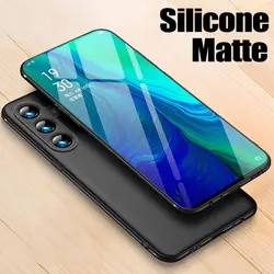 Luxury Ultra Thin Matte Phone Case For Samsung Galaxy S24 S23 Plus S22 Ultra S21 S20 FE Shockproof Silicone Black Cover Coque