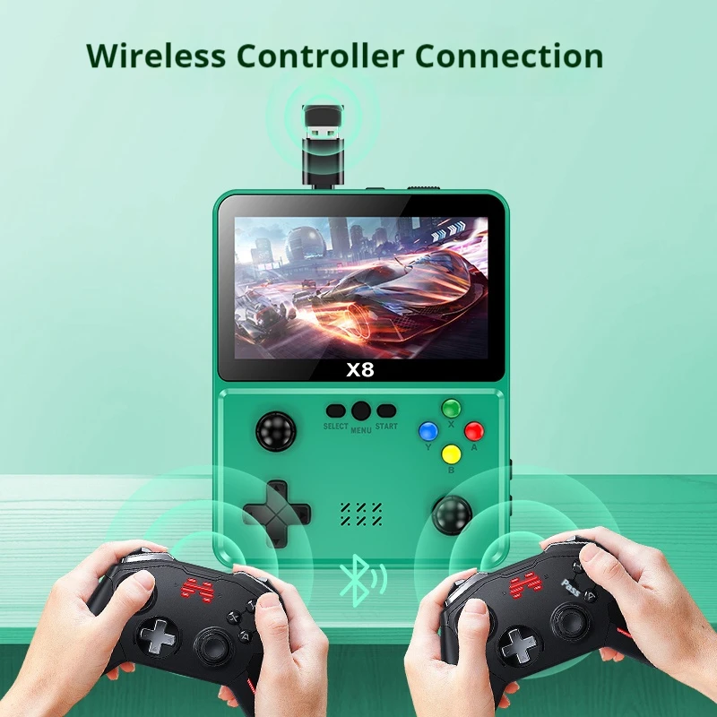 وحدة تحكم ألعاب ريترو R36S وحدة تحكم ألعاب محمولة عصا مزدوجة PSP شاشة كبيرة GBA ممر محاكي HD وحدة تحكم ألعاب صغيرة X8