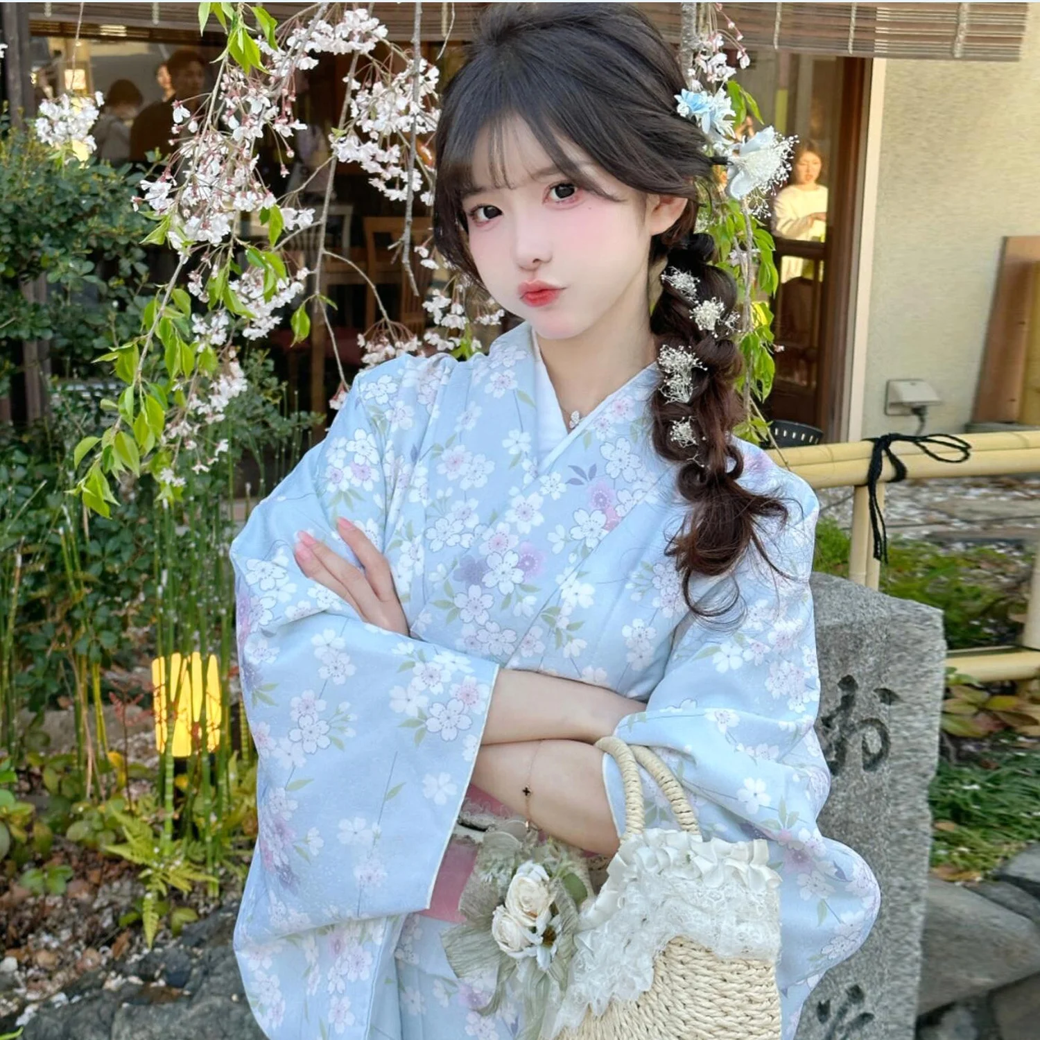 الخريف كيمونو Godd فتاة اليابانية Sle Batobe الألعاب النارية مهرجان السفر التصوير الملابس العرقية المرحلة زي النساء