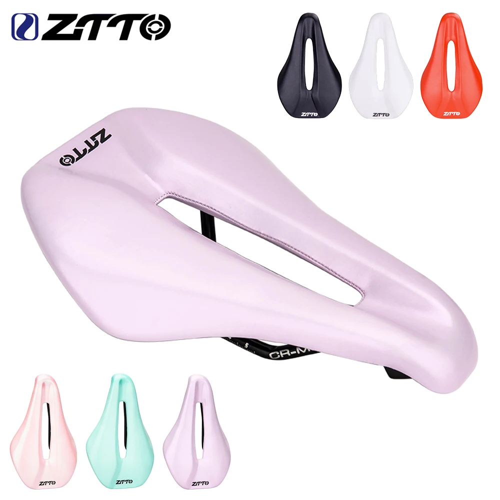 ZTTO MTB Ergonomisches Design mit kurzer Nase, Mountainbike-Rennrad-Sattel, hohl, breit, Fahrradsitz, PU-Leder, Kissen, Komfort, lange Reise
