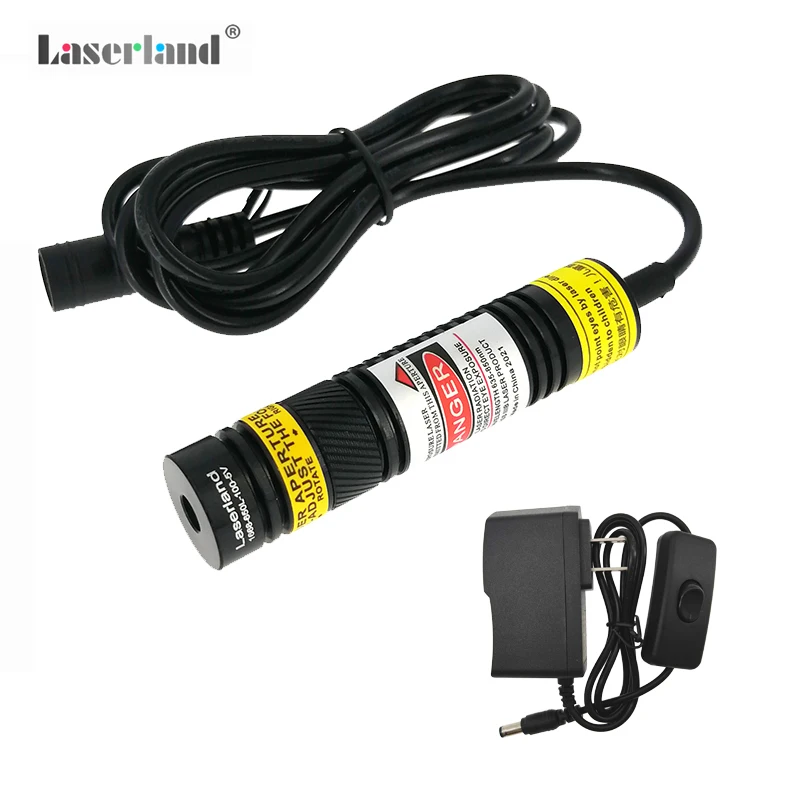 1668 Focusable 780nm 100mW IR Infrared Dot Laser Diode Module  with w/ Adapter