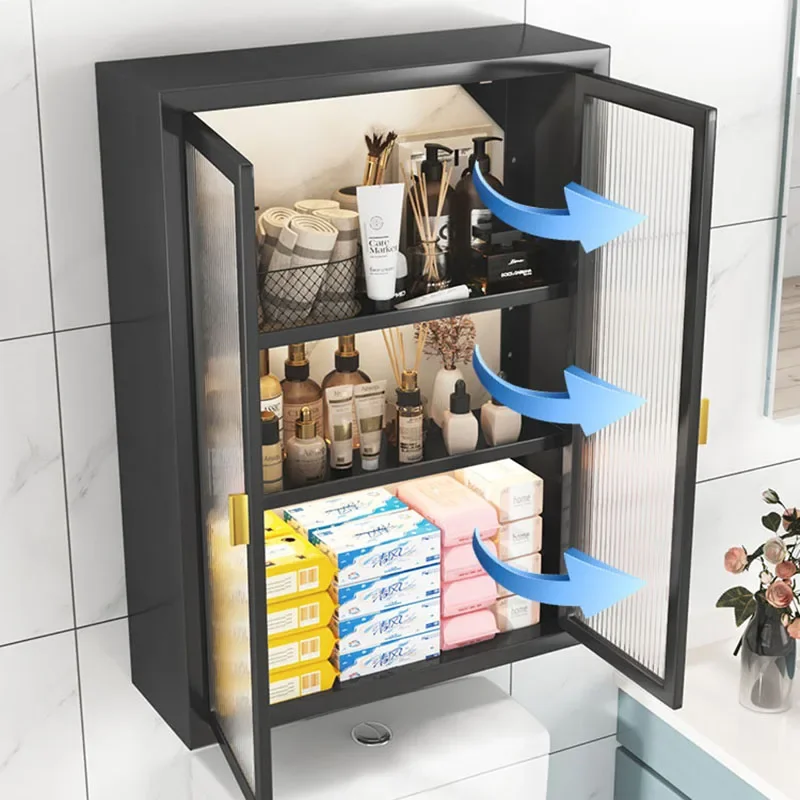 Kitchen Wall Wine Bathroom Cabinet Perfume Gadgets Small Modern Bathroom Shelves Medicine Storage Archivadores Trendy Furniture