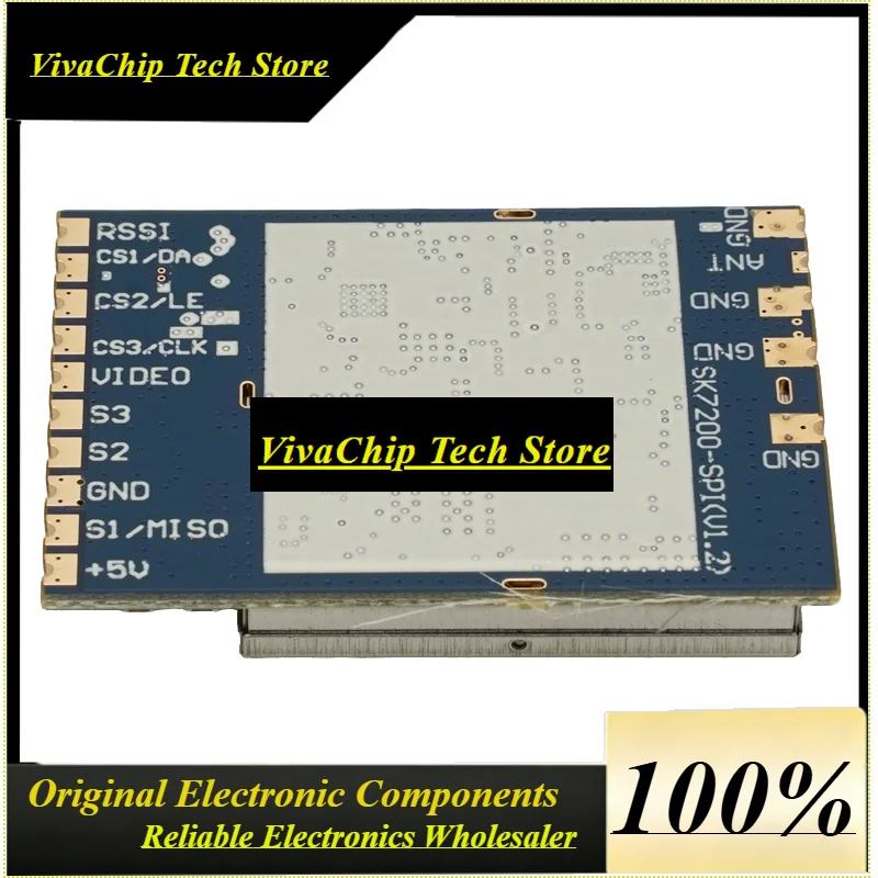 VIVaS1PCS SK7200-SPI FPV Video Transmission Receiver Module Support 6.1G-8.2G SPI Mode With CVBS Output For Drone Aerial Photogr