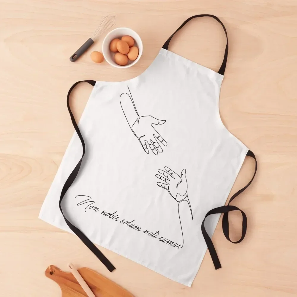 Non nobis solum nati sumus Apron useful gadgets for home women's kitchens chefs Apron