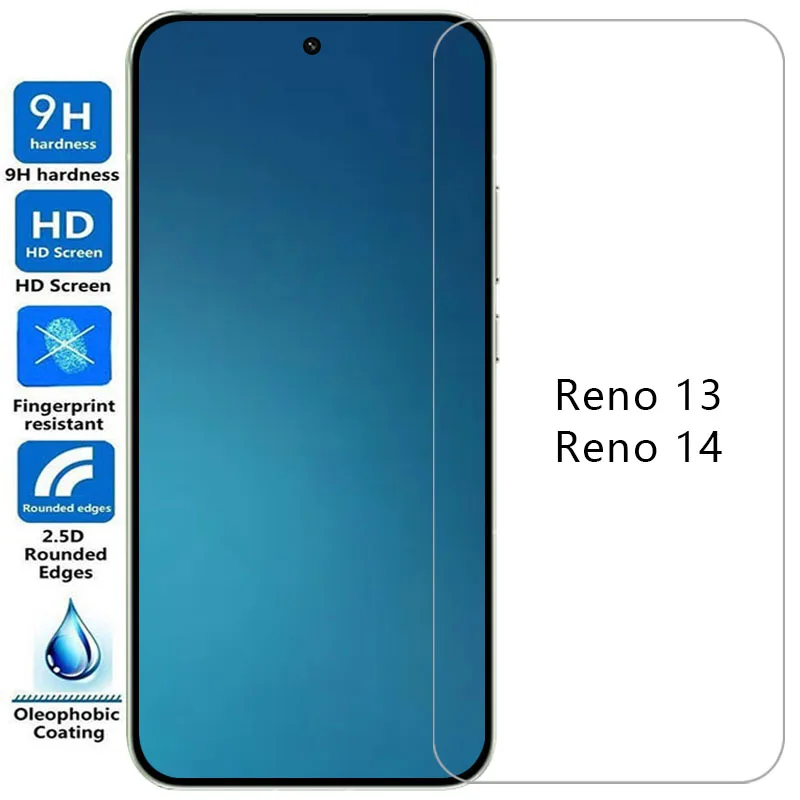 OPPO Reno 14/13用スクリーンプロテクター、保護強化ガラス、Reno14/Reno13 5Gフィルム、OPPO Reno、OPPO Reno14、OPPO Reno13