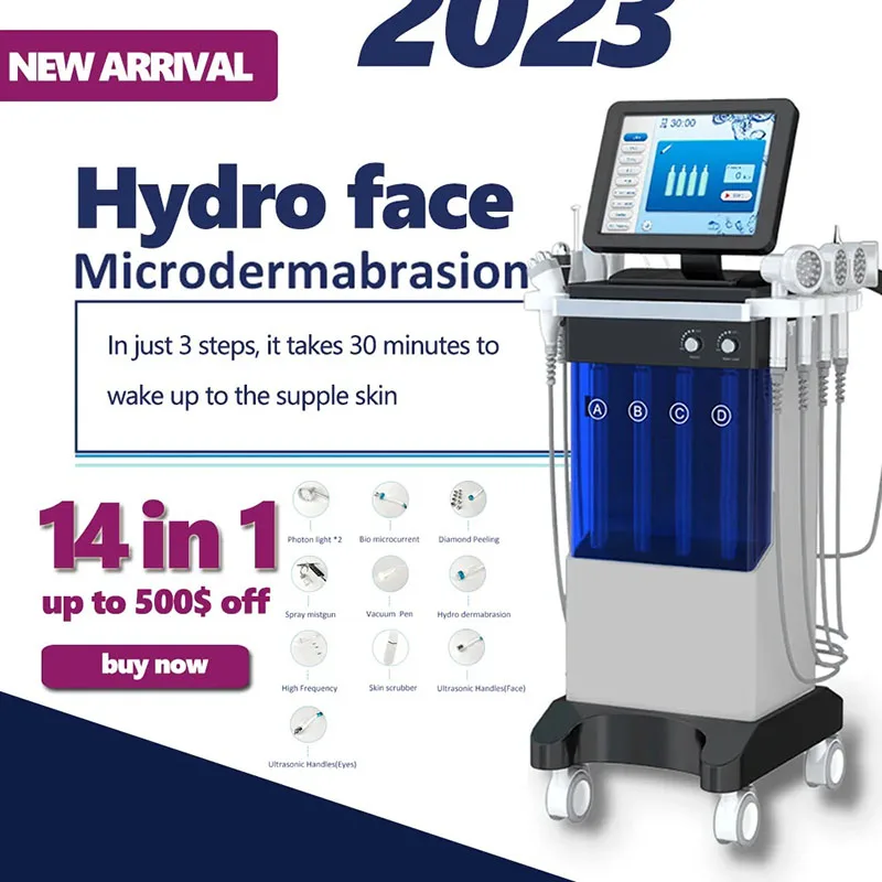 Oxygen Facial Machine Hydra Diamond Microdermabrasion Hydradermabrasion Aqua Peel Water Hydro Machine Professional Deep Cleaning