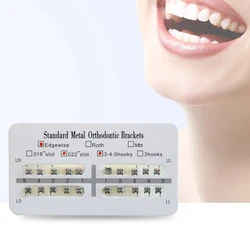 10 Packs Orthodontics Braces Bracket Edgewise 345 Hooks Standard Mini White Pad