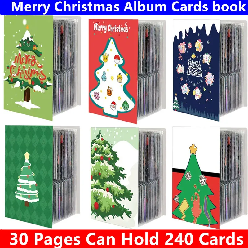 240Pcs Christmas gift Charizard Album Card Book Map Letter Holder Binder Collections Folder Anime Cards Album Notebook Gift