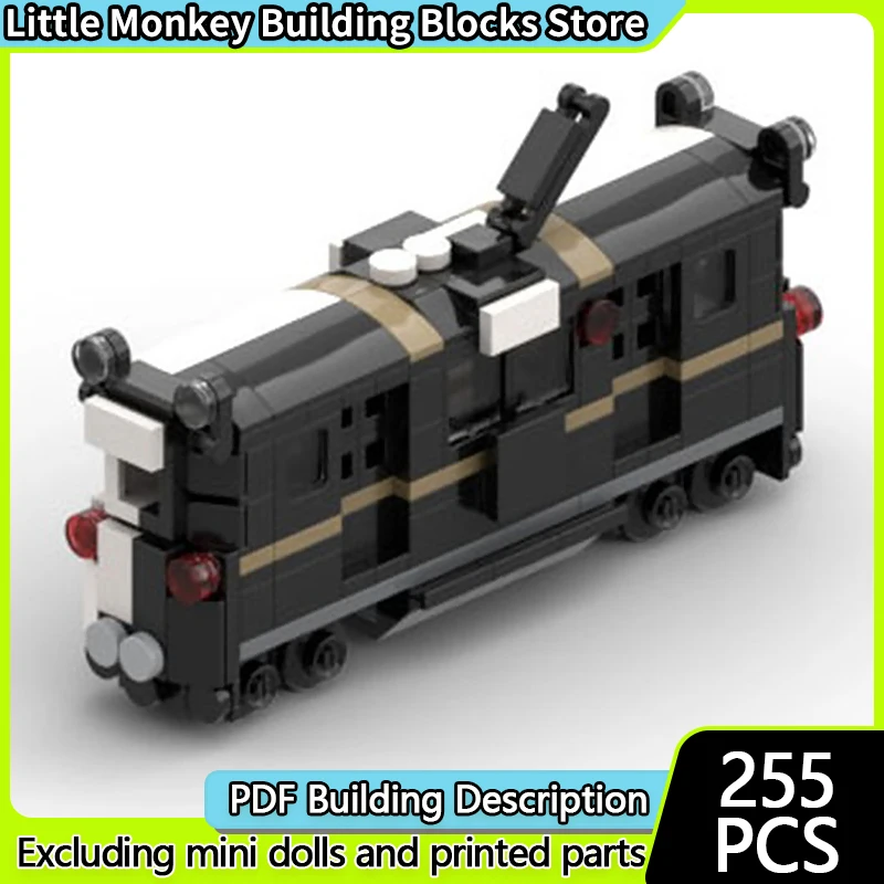 

City Car Model MOC Building Bricks Small Railway Passenger Train Modular Technology Children Holiday Gifts Assemble Toys Suit
