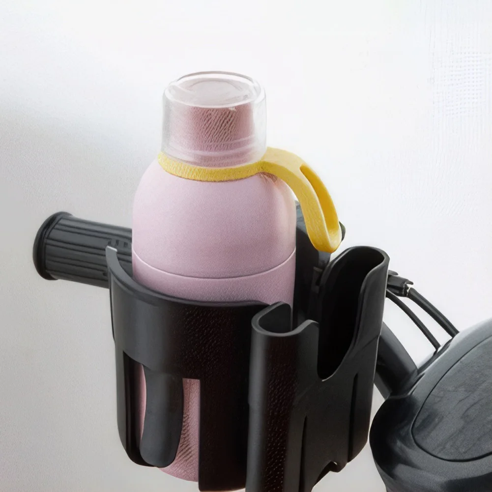 Portabicchieri 2 in 1 Portabicchieri per passeggino con porta telefono Portabicchieri universale per carrello da golf per bici per scooter per sedia a rotelle