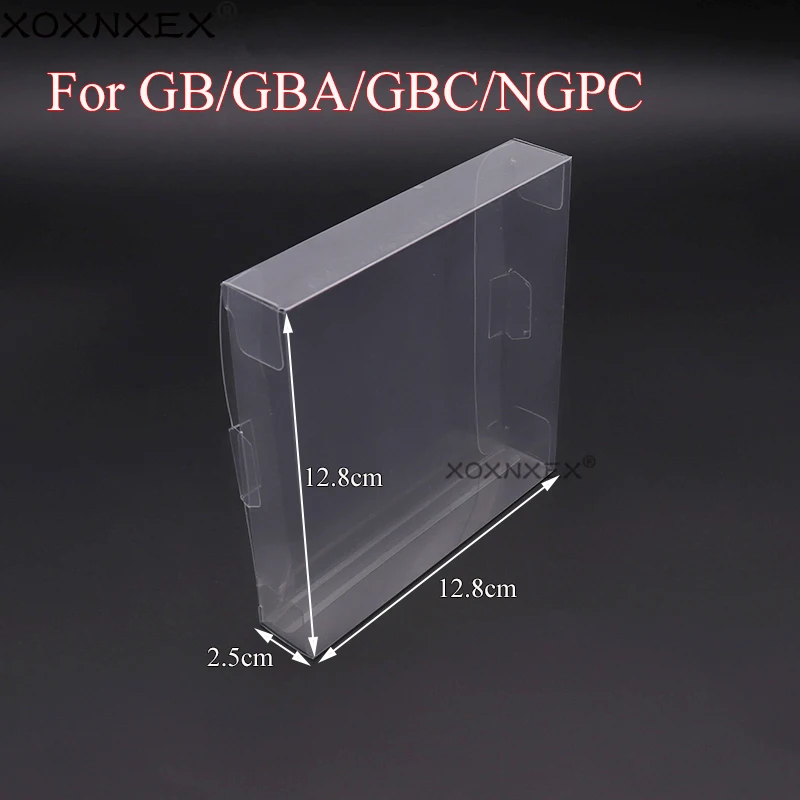 

50pcs a lot High quality transparent Plastic box Protector Game Cartridge Case PET for GameBoy Advance Color for GB GBC GBA