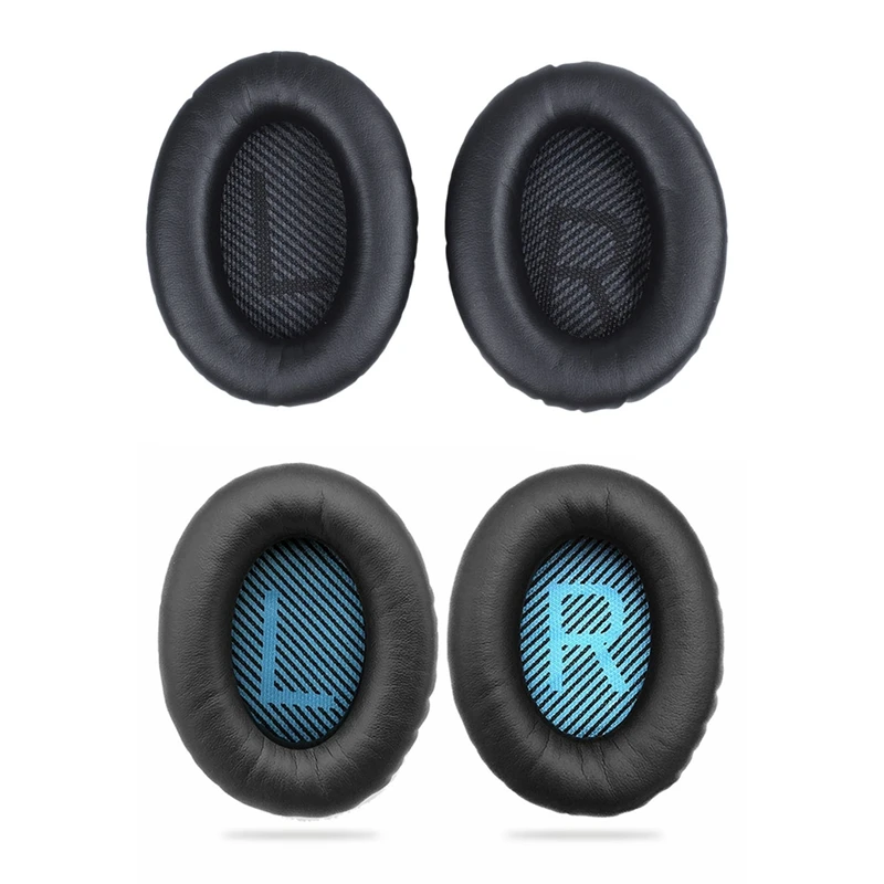 2 Pair Replacement Earpads Ear Pad Foam Ear Pad Memory Foam Cushion For BOSE Quietcomfort15 QC2 QC15 QC25 QC35 AE2, AE2I, AE2 Wi