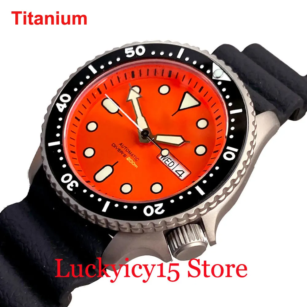 

Tandorio 200m Waterproof Titanium Sterile Dial Lume Chapter Ring Japan NH36 Automatic Men Watch With Weekend Date Sapphire Glass