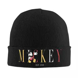 Mickey And Friends Mickey Mouse Est. 1928 Beanie Hats Vintage Caps Unisex Adult Outdoor Sport Skullies Beanies