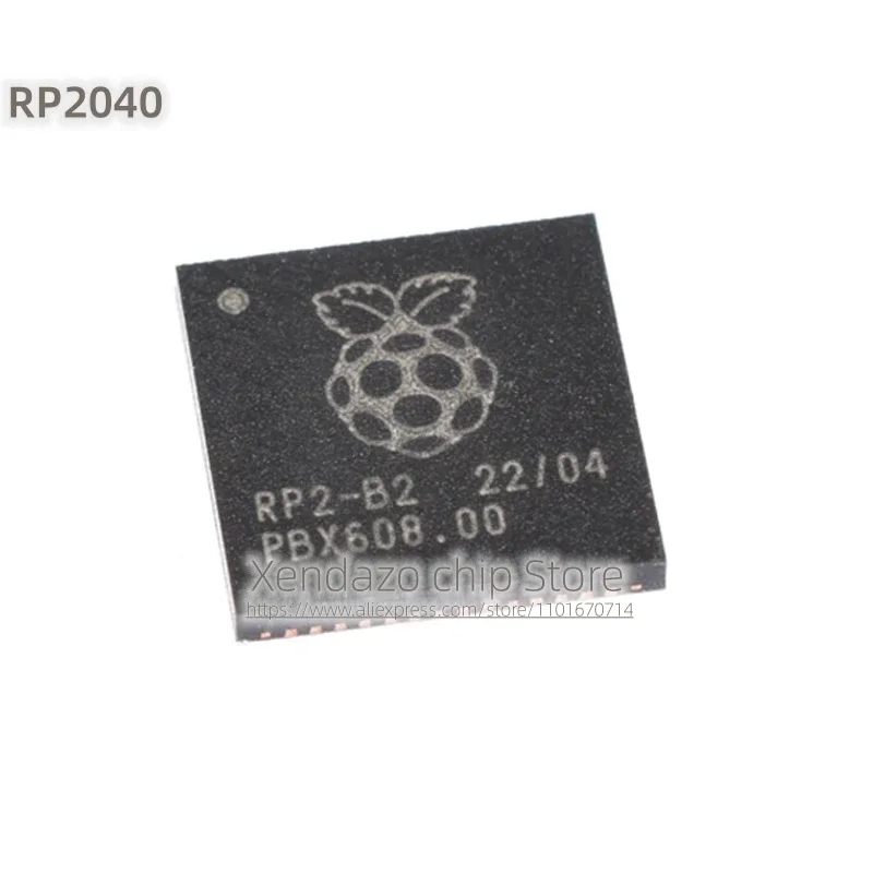 5pcs/lot RP2040 Silk screen printing RP2-B2 QFN-56 package Original genuine ARM Cortex-M0 133MHz Microcontroller chip