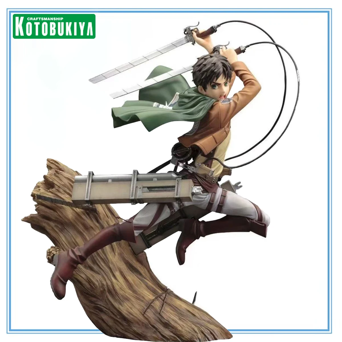 100% Original in Stock Kotobukiya ARTFX J Shingeki No Kyojin Eren Yeager Collection Series Anime Figure Model Toys Garage Kit