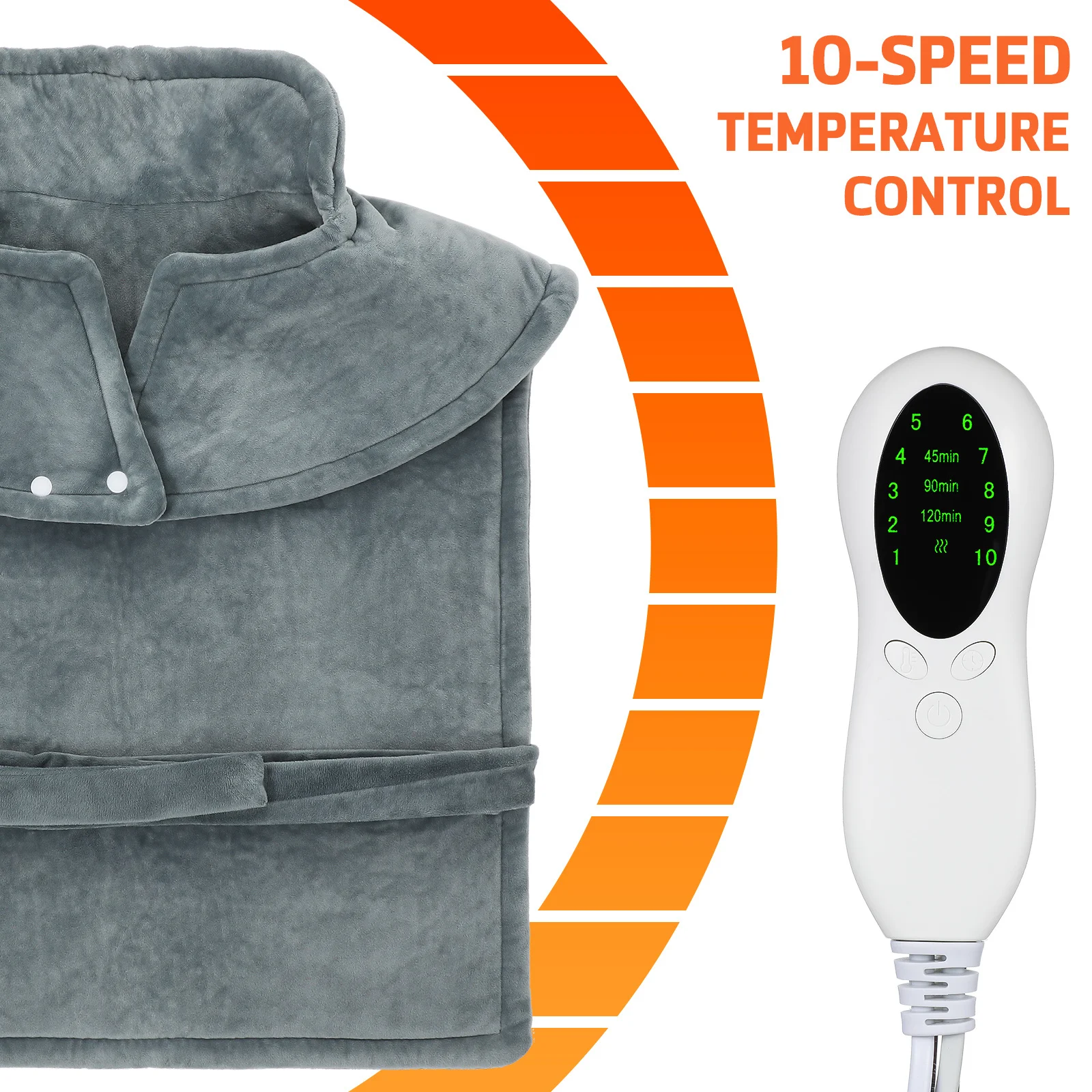 

Electric Heated Shawl Full Back Heating Pad For Back Shoulder Pain Relief Lightweight Heating Pad Vest Heated Blanket Shawl