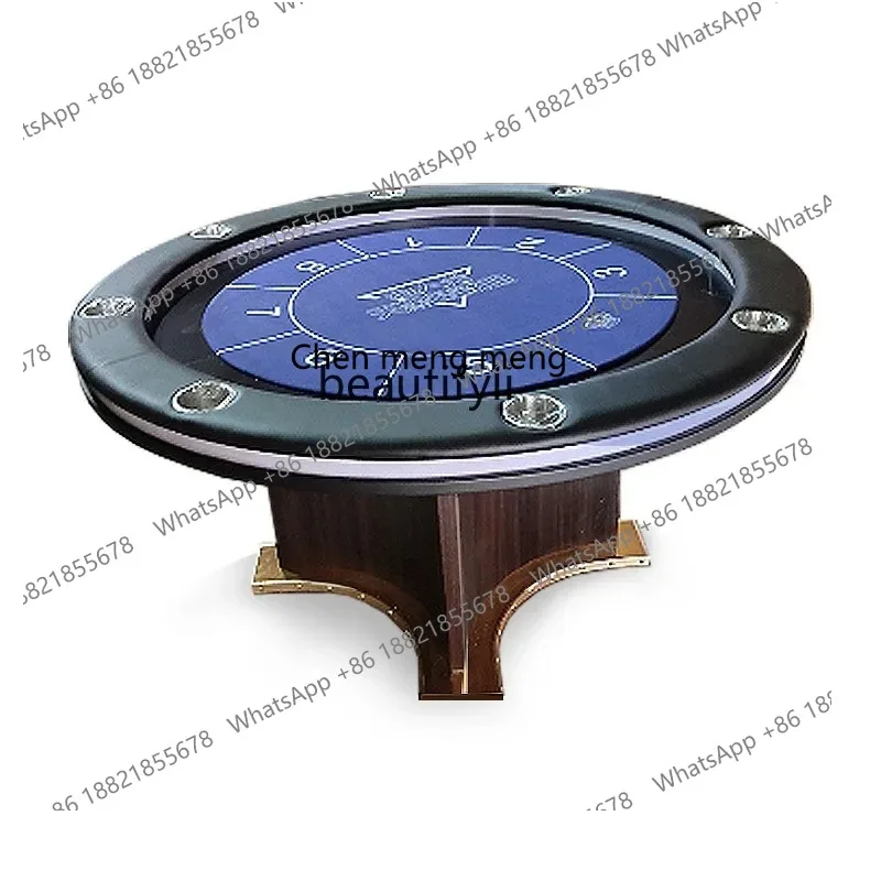 s8617Professional Poker Table Foldable Desktop Chips De Pu Chess and Card Room Poker Table Tablecloth Table
