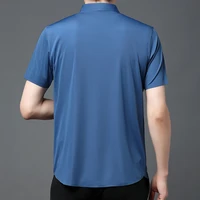 Chemise à manches courtes Ultra extensible pour hommes, décontractée, respirante, extensible, résistante à l'abrasion, couleur unie, chemise à manches courtes 3