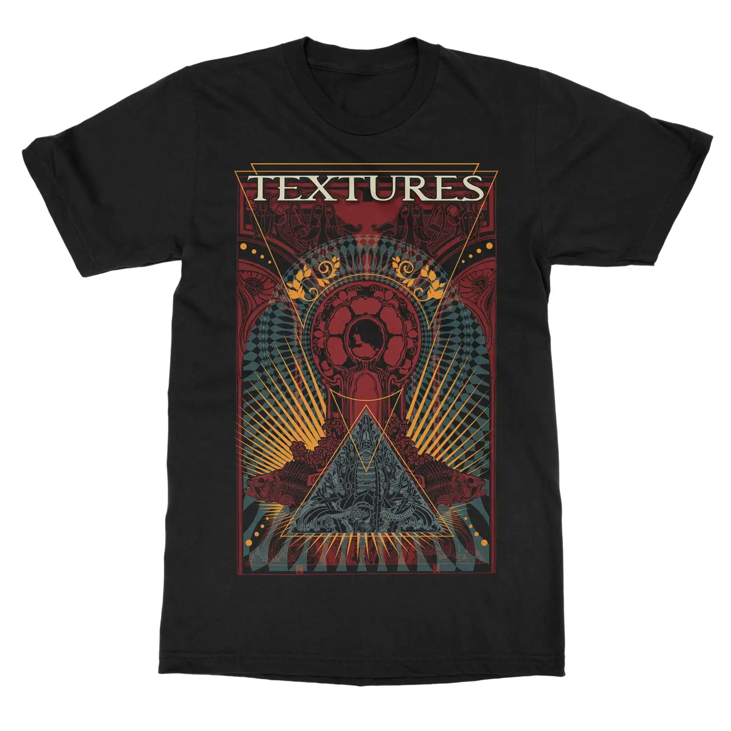 Sunshine Texture Band T-Shirt, 100 % Baumwolle, Grafik-T-Shirt für Herren und Damen, Sommer-Streetwear-Top