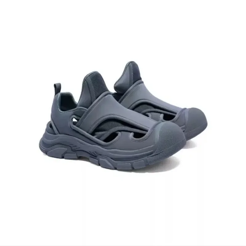 Hot New Women 2024 Fashion Thick-soled Hollow Out Sport Sandals Girl Leisure Ventilate Chunky Sneakers Dad Shoes