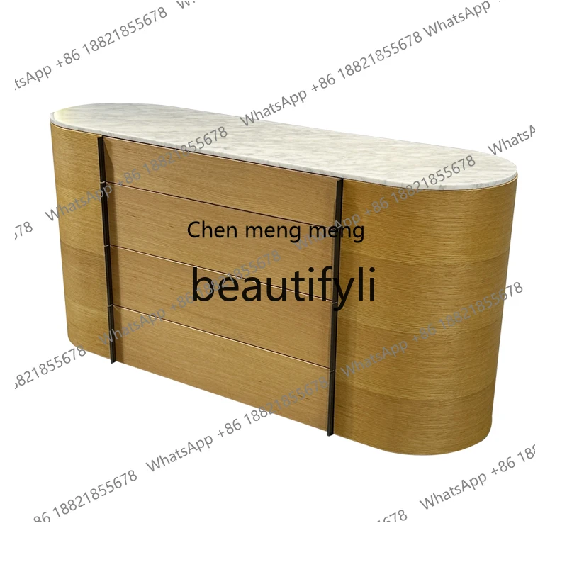 

French style, bedroom cabinet, entrance dining side cabinet, designer Italian marble living room chest H