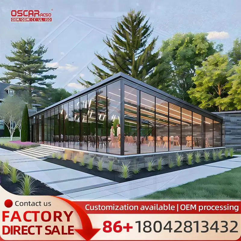 

Toughened Glass & Aluminium Leanto Sunroom for Outdoor Winter Garden Greenhouse Hot Sale in Europe sunroom