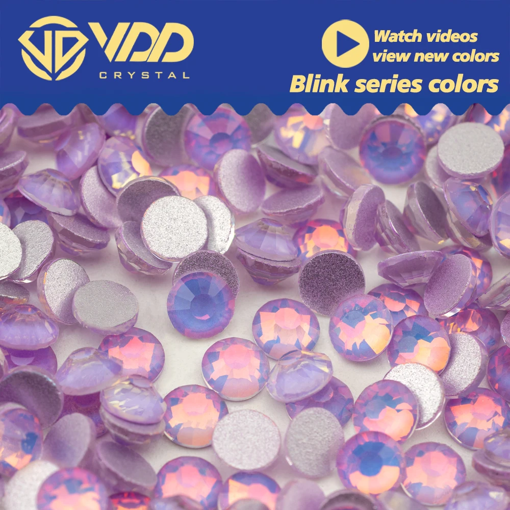 VDD SS4-SS30 New Blink-Color High Quality Glass Rhinestones Crystal Flatback Strass Stones For DIY Crafts Nail Art Decorations