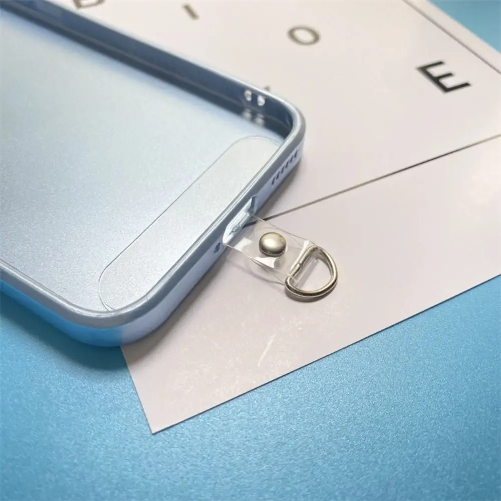 10 szt. Nowe nylonowe klipsy do smyczy na telefon, elastyczne zaczepy, przezroczyste, odłączane wkładki do smyczy, karty z zaczepami. — zdjęcie produktu 5