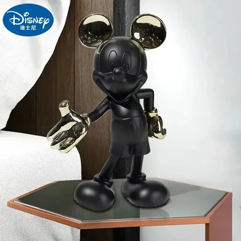 29cm Disney Simple Modern Minnie Mouse Action Figure Resin Statue Collection Dolls Fashion Model Toys Living Room Decorations