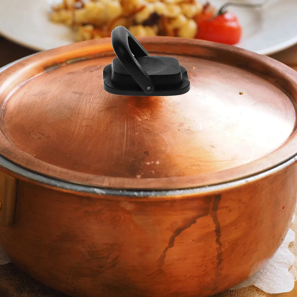 

2Pcs Universal Pot Lid Handles Foldable Anti-Scald Heat Resistant Pan Cover Replacement Knobs Kitchen Accessory